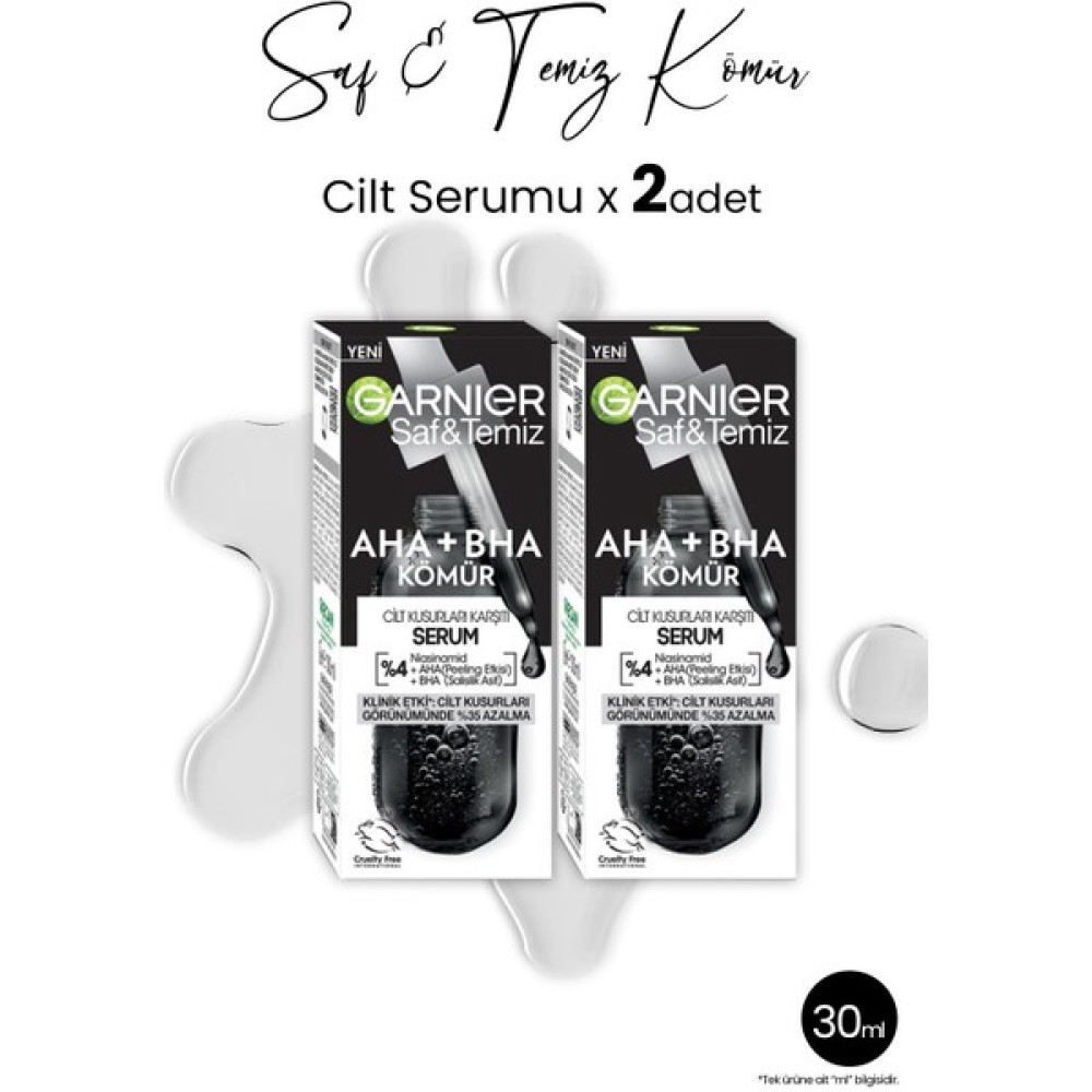 Garnier Serum Saf & Temiz Aha + Bha Kömür 2 Adet 30 ml - 1 Anti-Aging / Yaşlanma Karşıtı Fiyatı