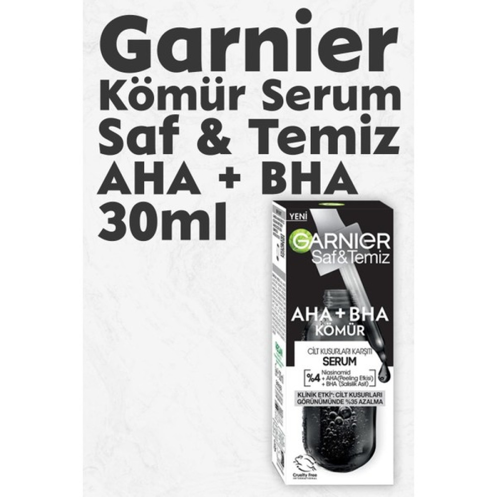 Garnier Serum Saf & Temiz Aha + Bha Kömür 30 ml Anti-Aging / Yaşlanma Karşıtı Fiyatı