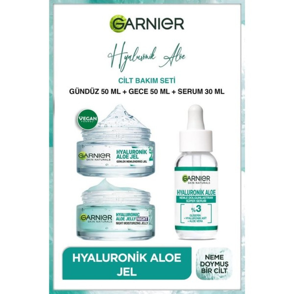 Garnier Skin Naturals Aloe Gel Gece-Gündüz-Serum Kremi Cilt Bakım Seti Nemlendiriciler Fiyatı