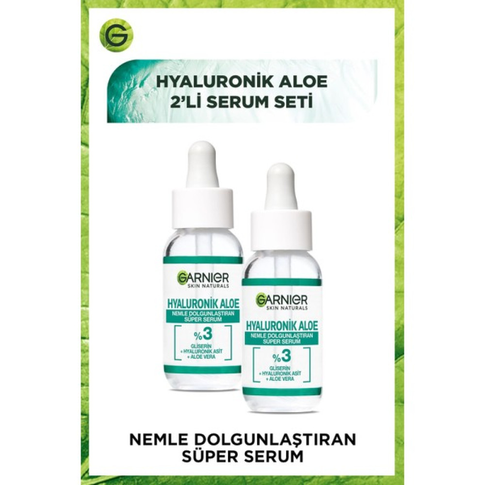 Garnier Süper Serum Dolgunlaştıran Hyaluronik Aloe 30 ml x 2 Adet Anti-Aging / Yaşlanma Karşıtı Fiyatı