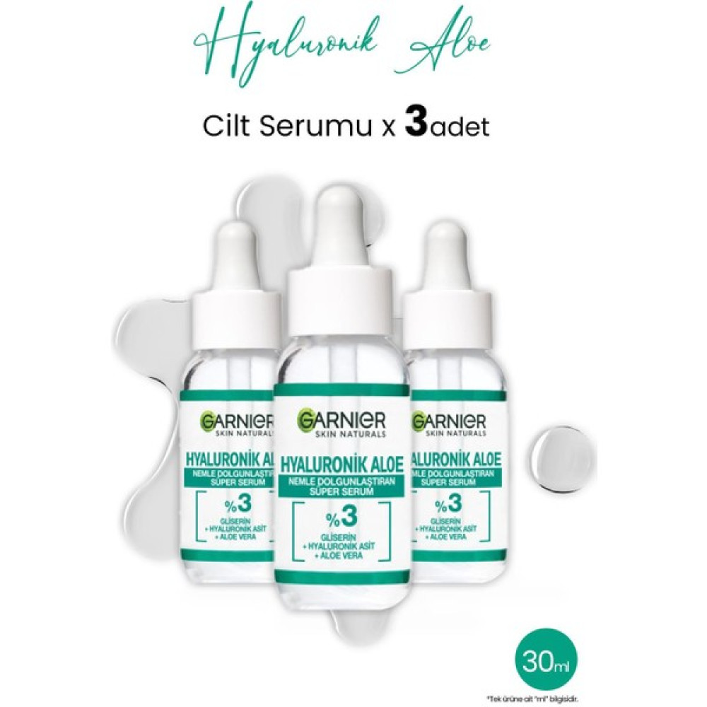 Garnier Süper Serum Dolgunlaştıran Hyaluronik Aloe 30 ml x 3 Adet - 1 Anti-Aging / Yaşlanma Karşıtı Fiyatı