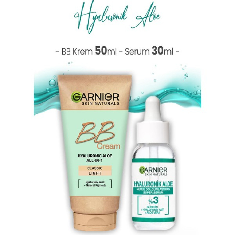 Garnier Süper Serum Hyaluronik Aloe 30 Ml Ve Bb Krem Açık Ton 50 Ml - 1 Anti-Aging / Yaşlanma Karşıtı Fiyatı