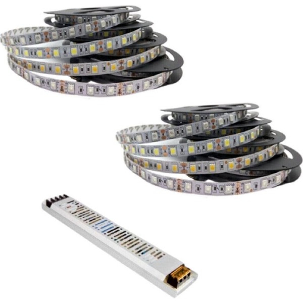 Garra Yüksek Işık 10 Metre 3 Cipli Şerit LED ve 12,5 Amper LED Trafosu Metrede 60 LED - 10 m - Gün Işığı Led Aydınlatmalar Fiyatı