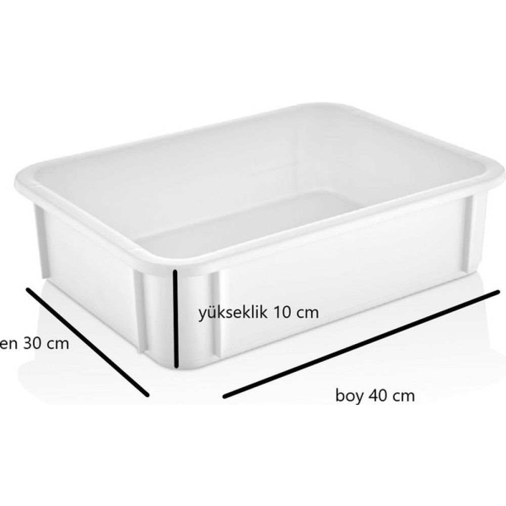 Gastroplast Küçük Boy Polipropilen 30X40X10 cm Ekmek,pide,lahmacun,pizza,kek,börek,hamur Teknesi ( Kapak Dahil 2li Set ) Elektrikli Mutfak Aletleri Fiyatı
