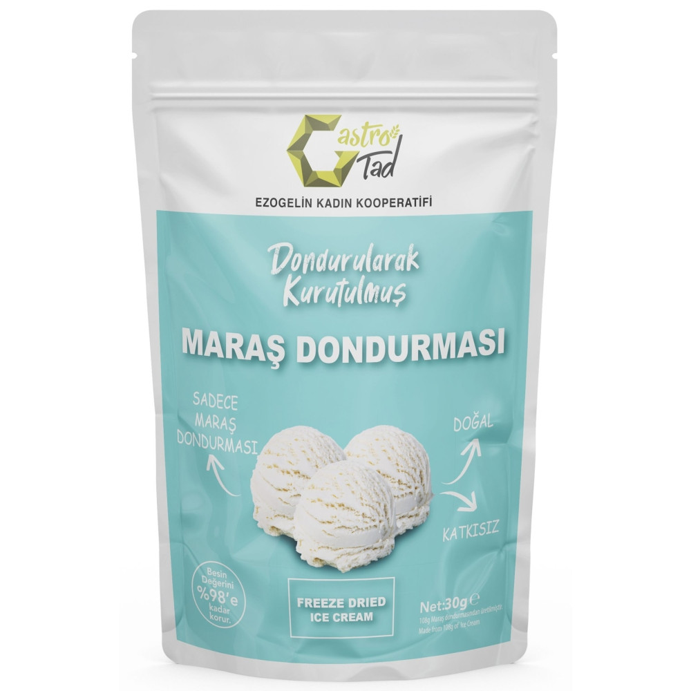 GASTROTAD 30 gr Freeze Dry Dondurma ( Dondurularak Kurutulmuş Çıtır Sade Dondurma ) Dondurma Fiyatı