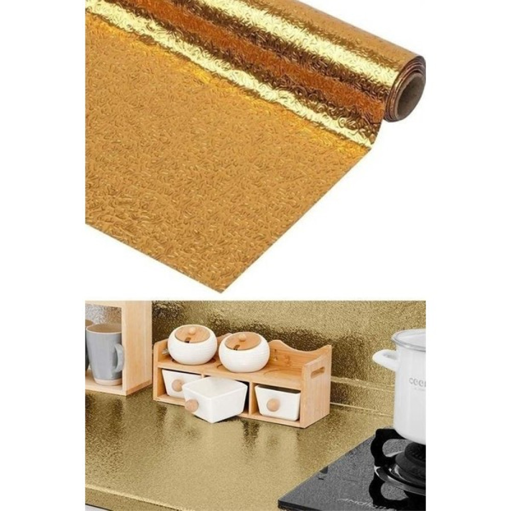 Gat Shop 10 Metre Kendinden Yapışkanlı Silinebilir Mutfak Tezgah Üstü Sticker Folyo Gold Renk Yapı Kimyasalları & Yapıştırıcılar Fiyatı