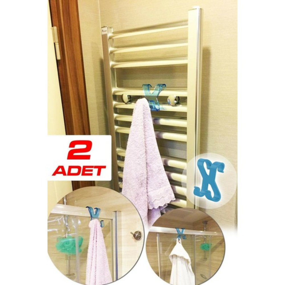 Gat Shop 2'li Banyo ve Mutfak Için Plastik Havlupan Duşakabin Çekmece Üstü Havlu Bornoz Lif Askısı Banyo Askılık Fiyatı