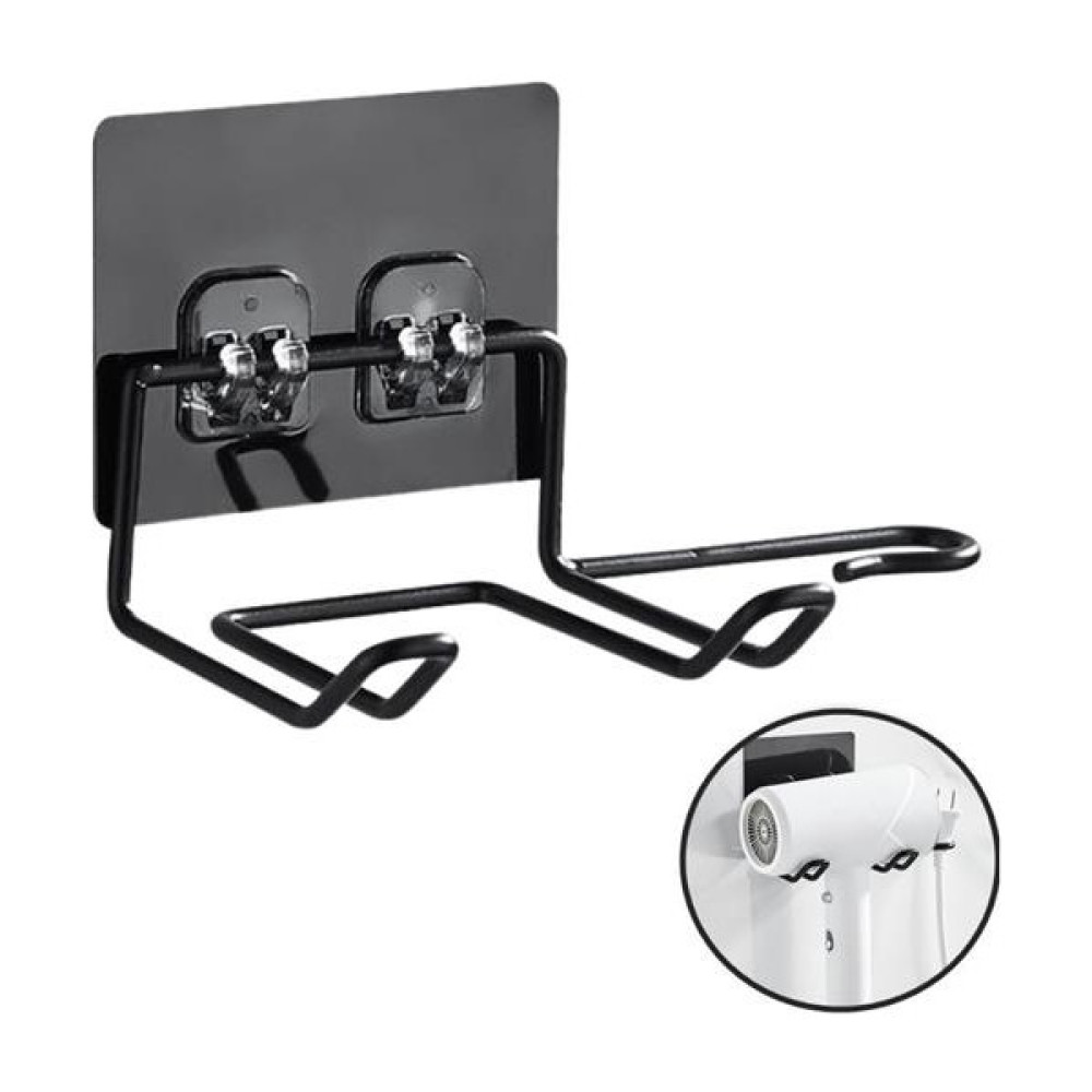 Gat Shop Banyo Düzenleyici Fön Makine Askısı Siyah Yapışkanlı Fön Makine Tutucu 9X19X5 Cm Banyo Askılık Fiyatı