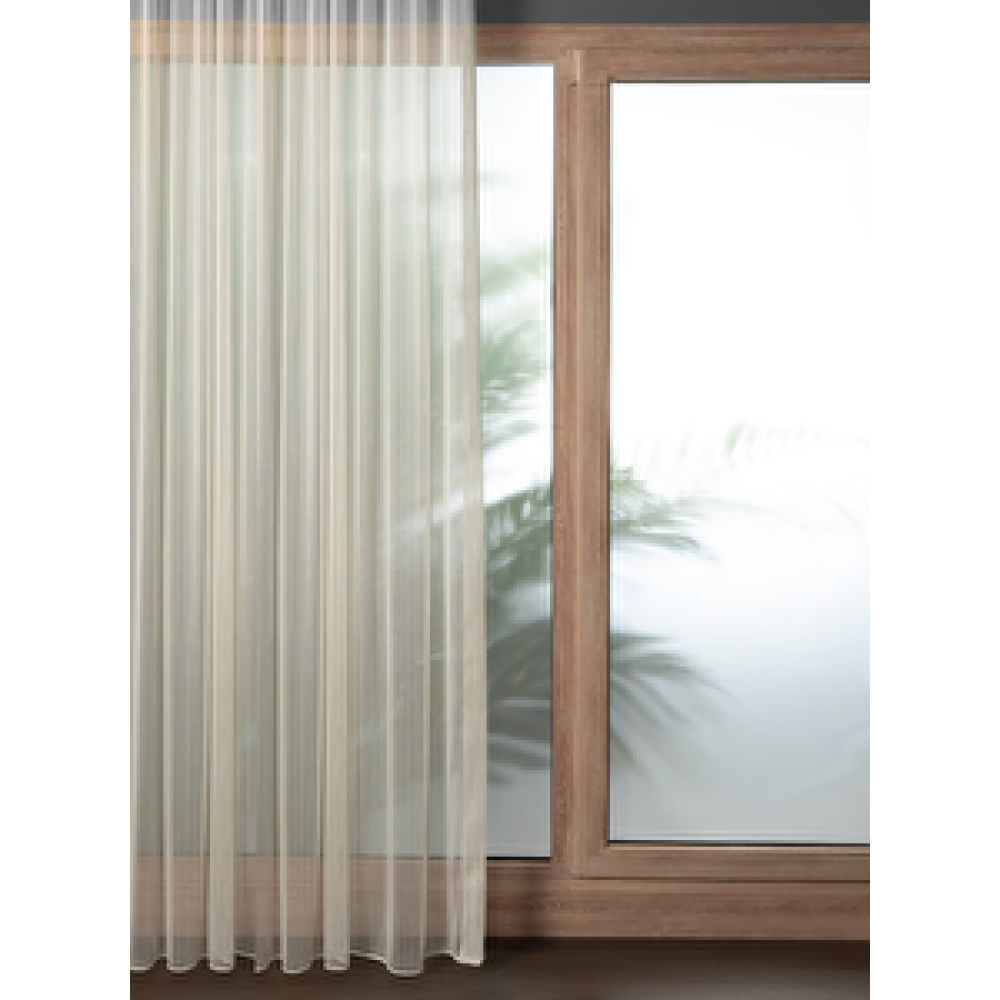 Gauze Fabric Design Kullanıma Hazır Simli Pilesiz Krem Tül Perde (250 X 260 / Pilesiz) Tül Perde Fiyatı