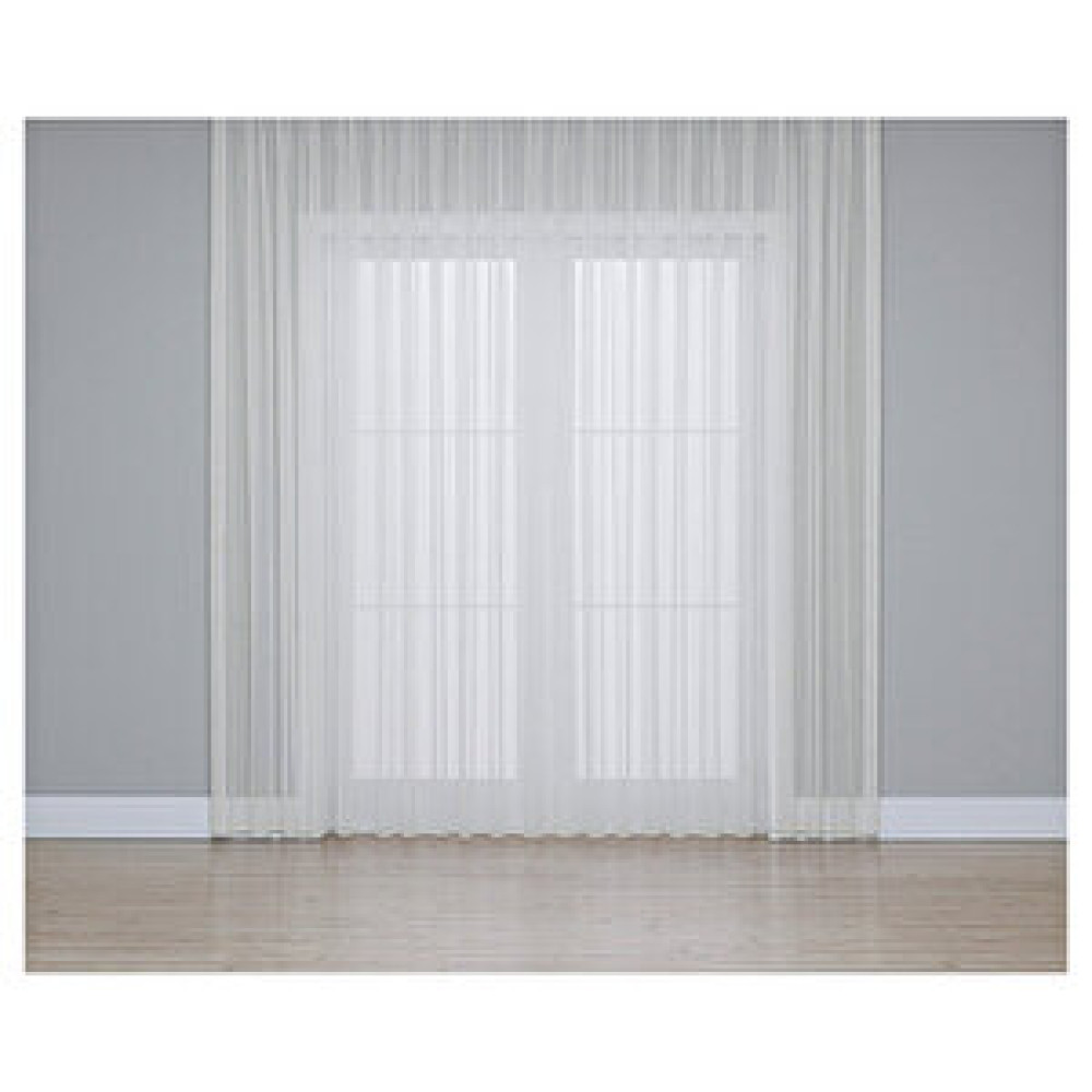 Gauze Fabric Design Stripe Ekru (orta Pile) Tül Perde 150x260 cm Tül Perde Fiyatı