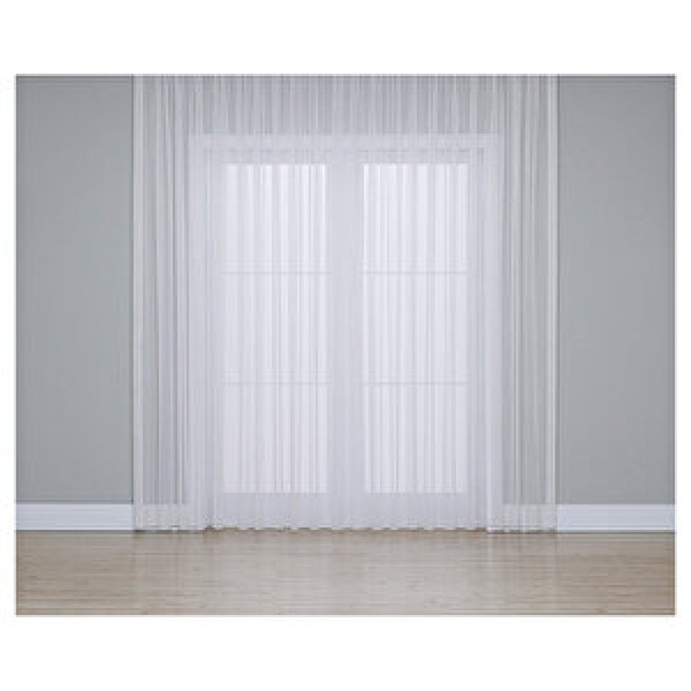 Gauze Fabric Design Stripe Optik Beyaz (orta Pile) Tül Perde 250x260 cm Tül Perde Fiyatı