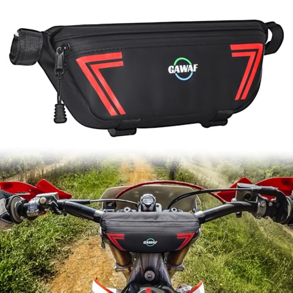 GAWAF Motorcycle Handlebar Bag, Universal Waterproof Motorcycle Tool Bag, Bicycle Front Storage Bag Fit for SURRON LIGHT BEE X, S X160, X260, Talaria Sting Segway Electric Dirt Bike Motorcycle Bags Fiyatı