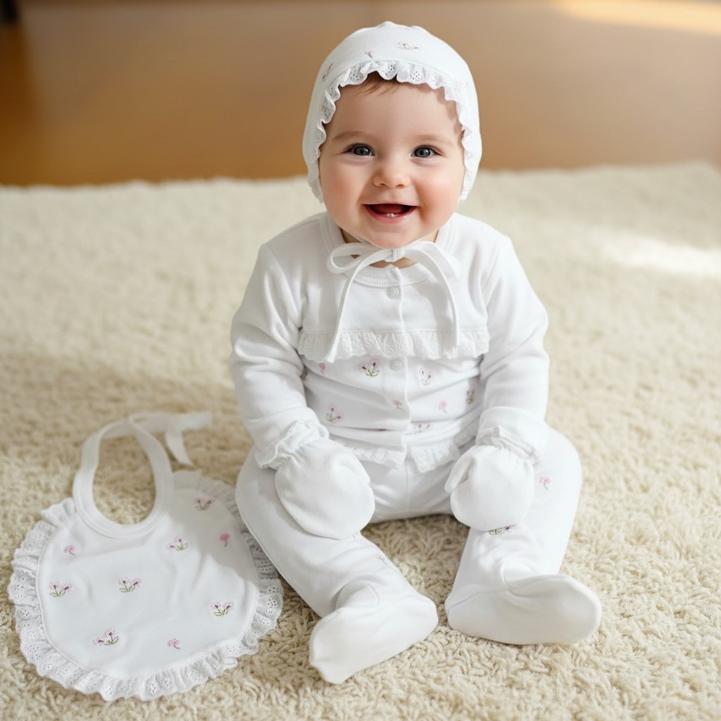 Gaye 0-3 Ay Kız Bebek Be Happy Renkli Çiçek Nakışlı %100 Pamuk 5li Set Diğer Fiyatı