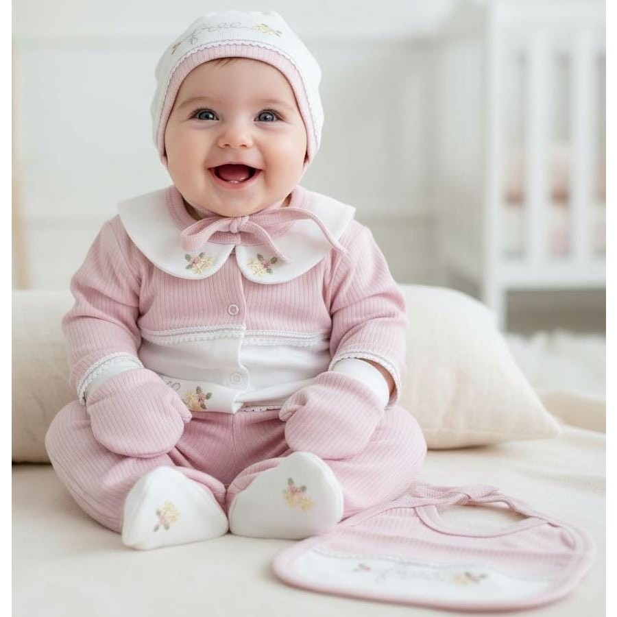 Gaye 0-3 Ay Kız Bebek Renkli Nakışlı %100 Pamuk 5li Set Diğer Fiyatı