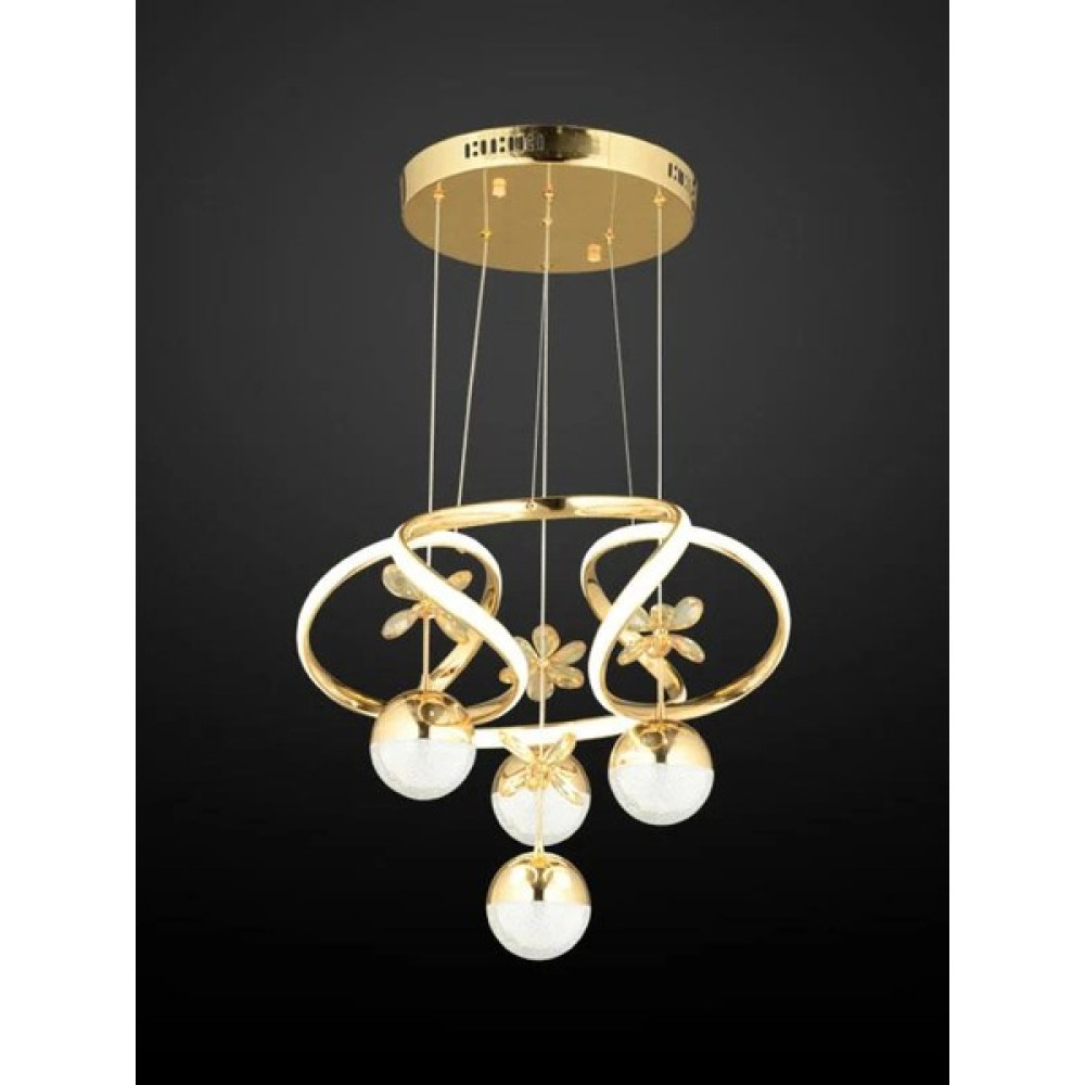 Gaye Gold Drone 4 Toplu 3 Renk Kumandalı LED Avize - KUMANDALI GOLD 4 TOPLU LED AVİZE Avize Fiyatı