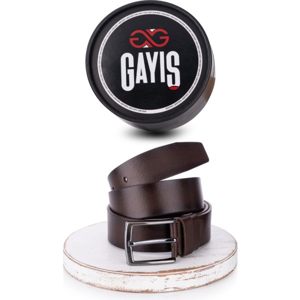 Gayış Özel Oval Deri Kot Kumaş Kahverengi Erkek Kemer Erkek Kemeri Fiyatı