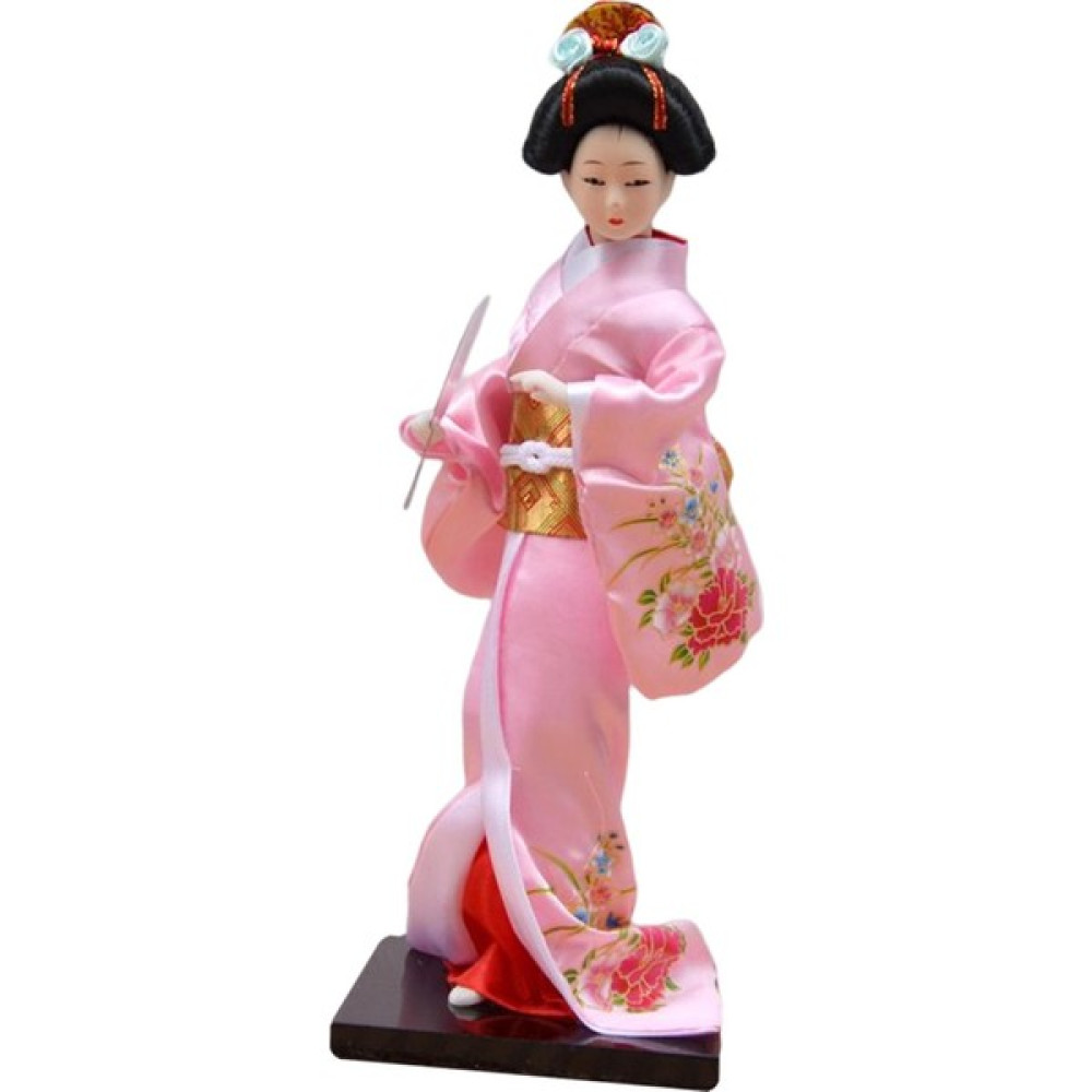 Gazechimp 27CM Japon Kimono Geisha Bebek Heykeli Ulusal Stil Reçine Çubuk Süsleme Pembe (Yurt Dışından) Hediyelik Eşya Fiyatı