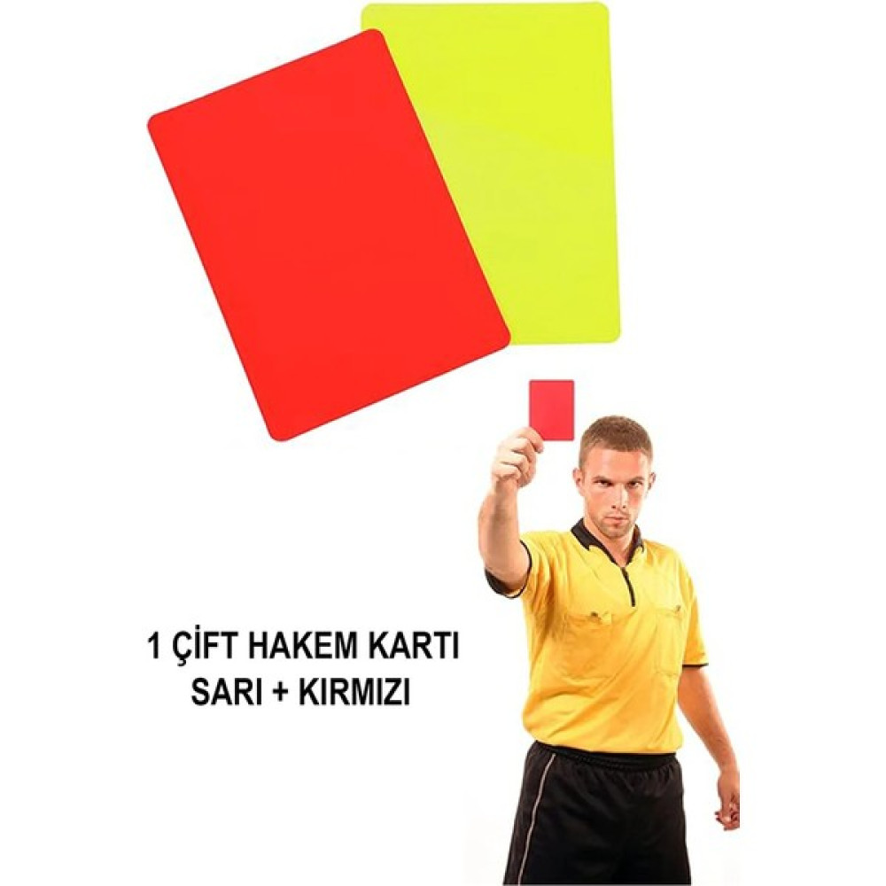 Gazelmanya Futbol Hakem Kartı Profesyonel Hakem Kartı Sarı ve Kırmızı Kart Hakem Kartı Referee Cards Kit Futbol Malzemeleri Fiyatı