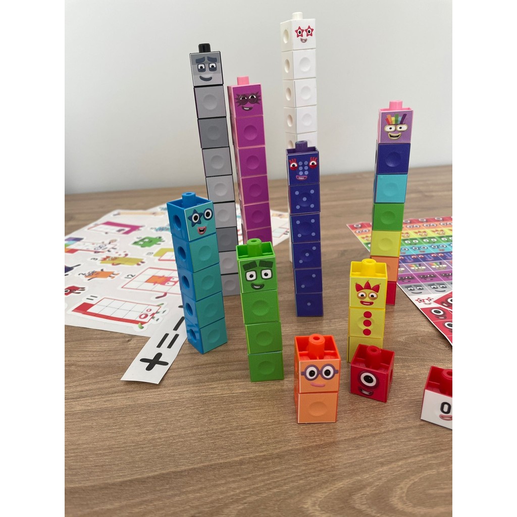 Gazi Kırtasiye Numberblocks 100 Parça Geçmeli Matematik Küpleri - Snapcubes / 0-10 Stickers ve 0-20 Maskot Stickers Eğitici Oyuncak Fiyatı