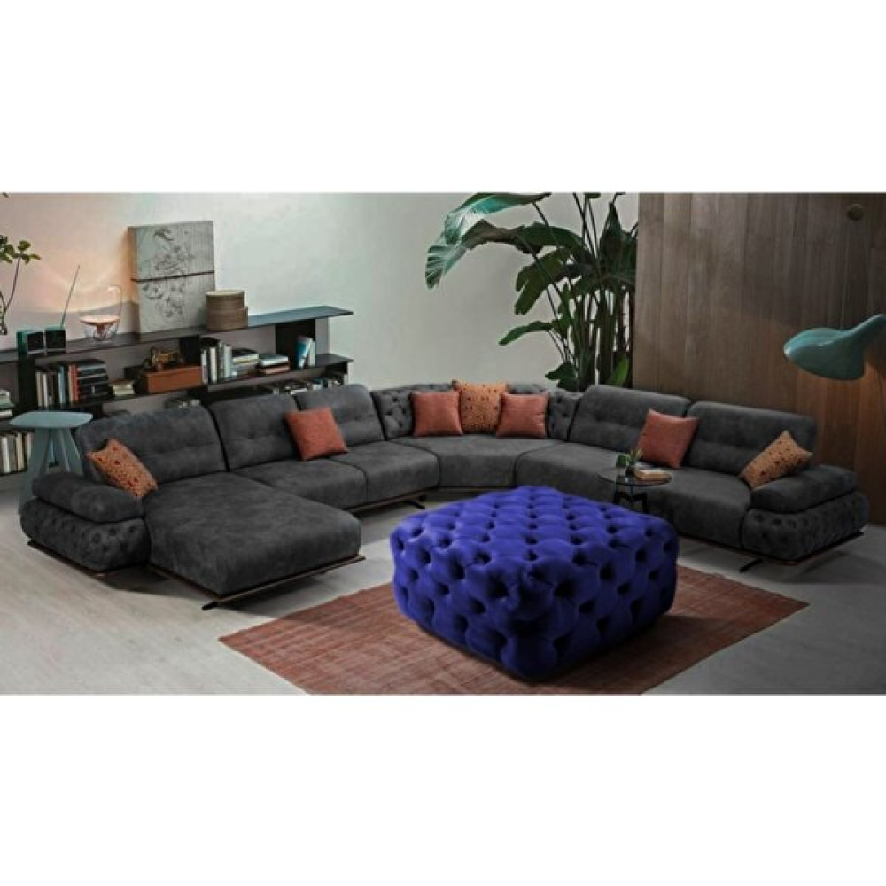 Gazzini Furniture Mavi Chester Model Kapitoneli Kare& Pofuduk Orta Puf&koltuk Bench&yatak Odası Takımı&puff&tabure - 73 x 73 Puf Fiyatı