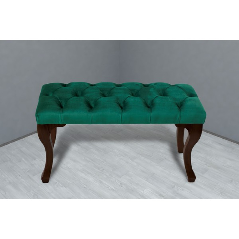 Gazzini Furniture Yeşil Babyface Kumaş Yatak Ucu &yatak Önü Bench Puf Makyaj Koltuğu Puf Sandalye Makyaj Pufu - 40x90 Puf Fiyatı