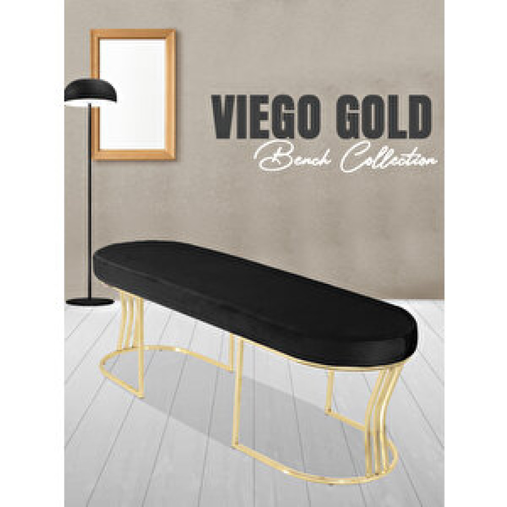 Gazzini Vi̇ego Gold Smooth-kapitoneli Model Puf ve Bench ve Koltuk-oturak-uzun Makyaj Puff-yatak Odası Ucu ve önü Antrasit Puf Fiyatı