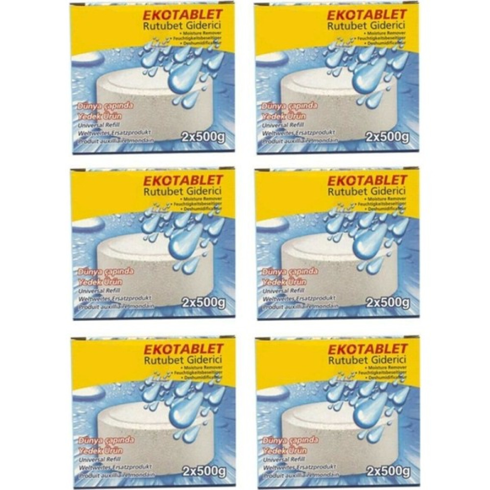 GBMOTİON Rutubet Giderici Nem Alıcı Yedek Tablet 2 x 500 Natural 6'lı Oto Boyaları Fiyatı