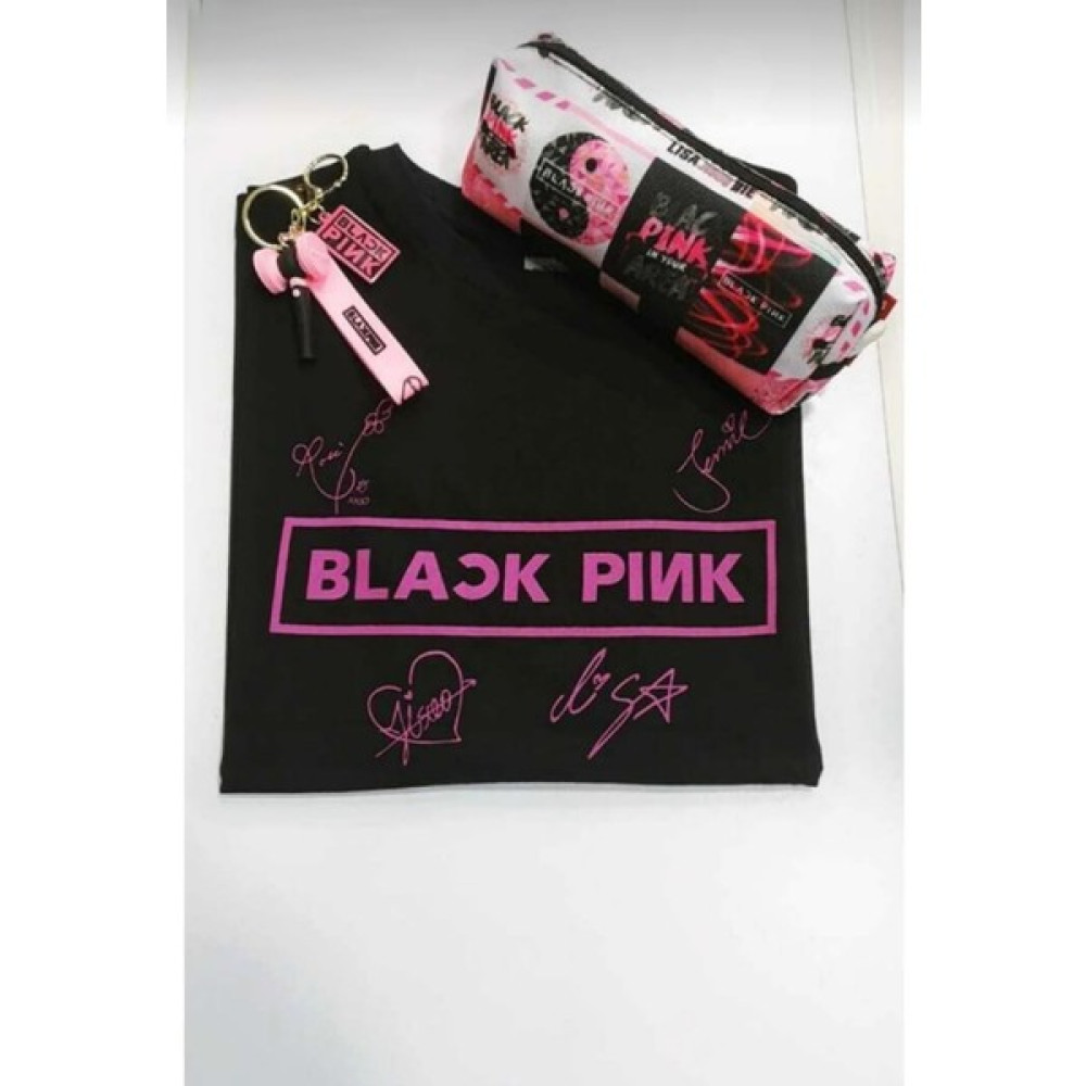 GC GÖKHAN CLUB Blackpink Unisex T-Shirt Anahtarlık Kalemlik Kombin T-Shirt & Sweatshirt (Outdoor) Fiyatı