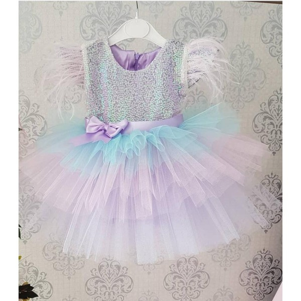 GÇ Kids Kız Çocuk Unicorn Renklerindetütü Elbise Elbise Fiyatı