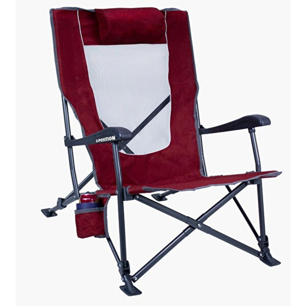 Gci Outdoor Low-ride Recliner™ 3 Kademeli Katlanır Bordo Kamp Sandalyesi Bahçe Sandalyesi Fiyatı