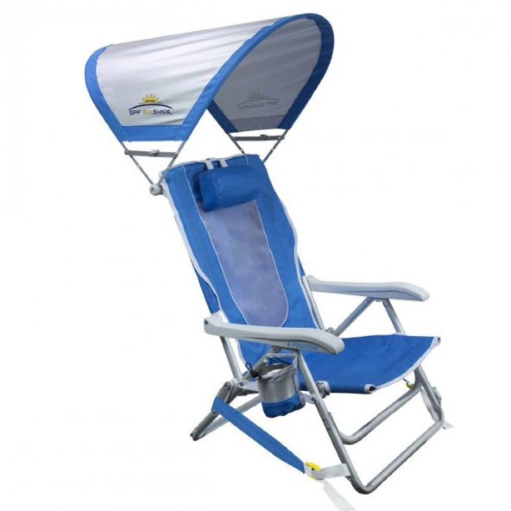 Gci Outdoor Sunshade 4 Kademeli Guneslikli Katlanir Plaj Sandalyesi Kamp Sandalyesi Fiyatı