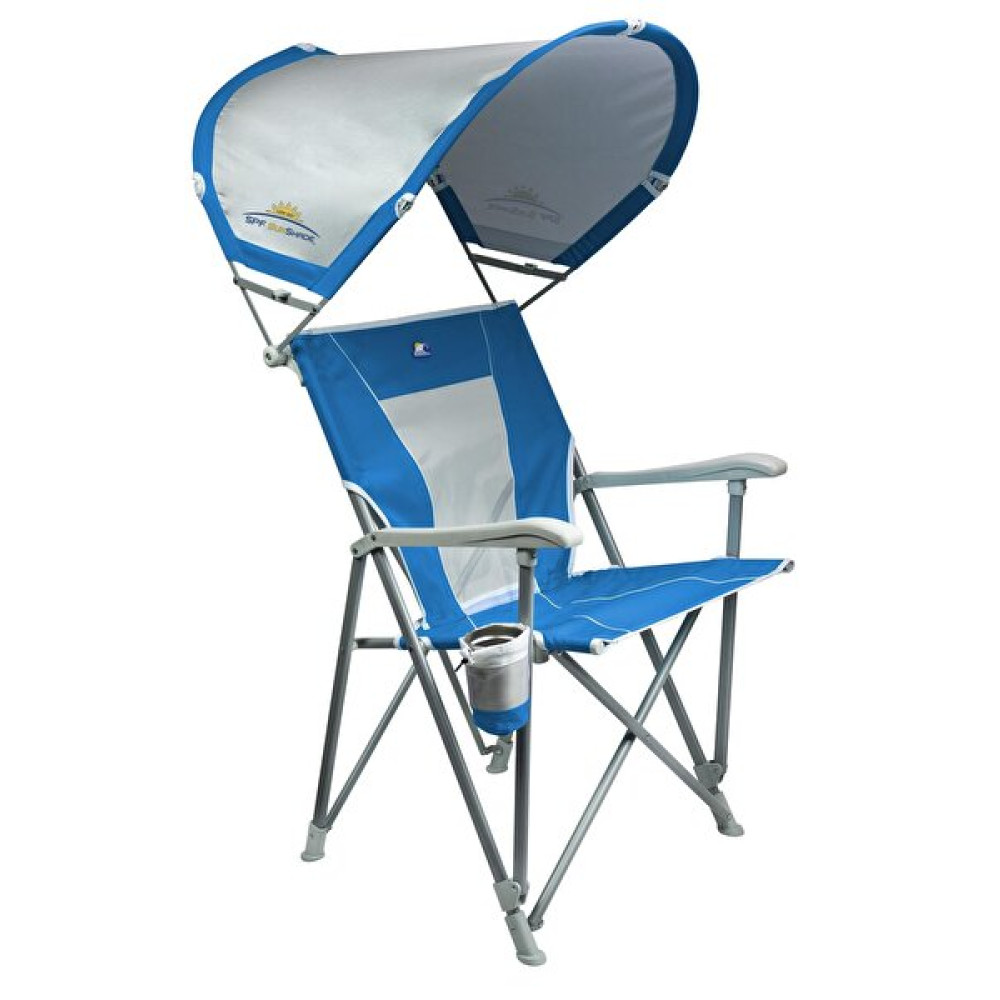 Gci Outdoor Sunshade Captain's Chair Güneşlikli Katlanır Mavi Plaj Sandalyesi Bahçe Sandalyesi Fiyatı