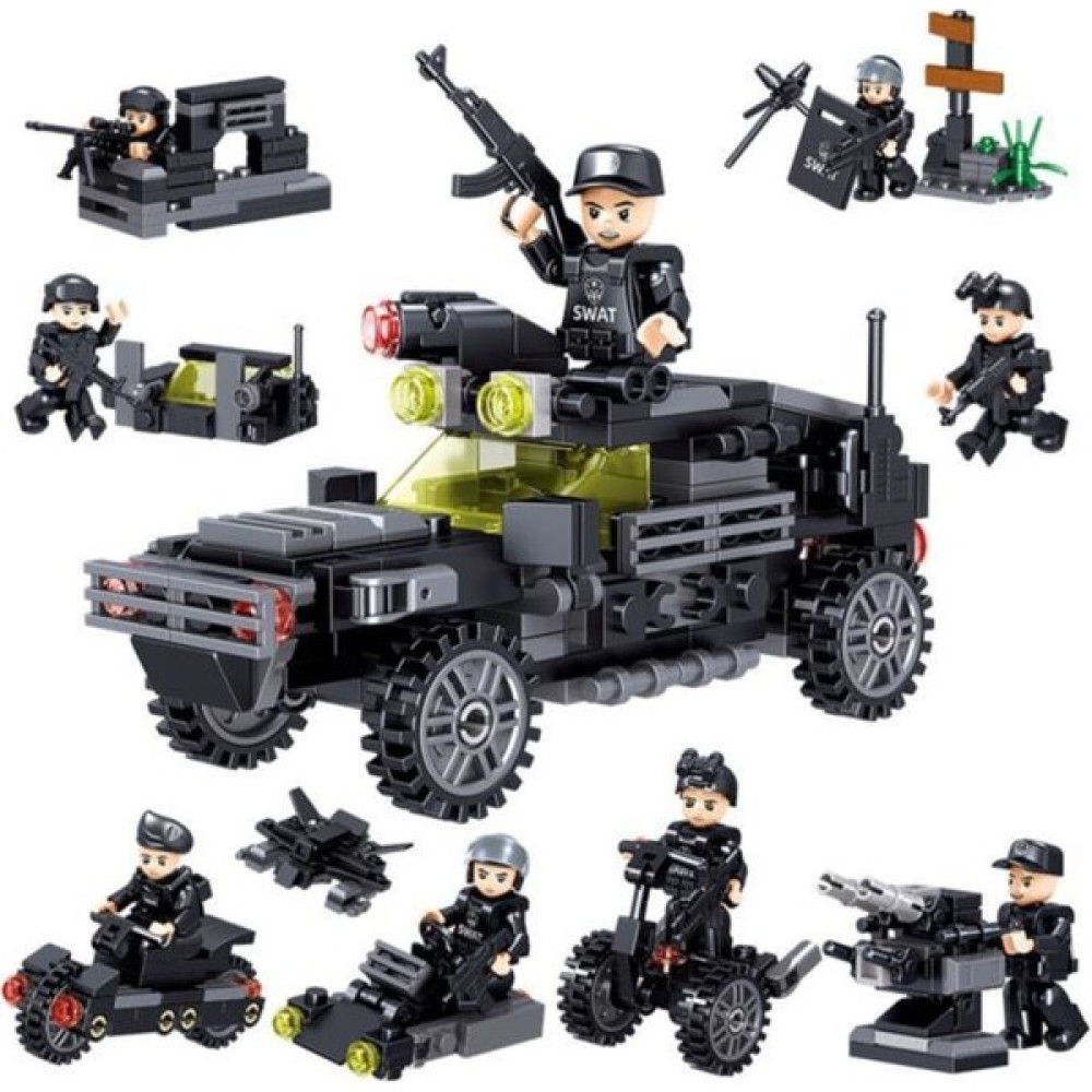 Gçm 0250 LEGO Yapı Oyuncak Seti Swat Özel Polis Serisi 8 Set Bir Arada Legolar ( Yapım Oyuncakları ) Fiyatı