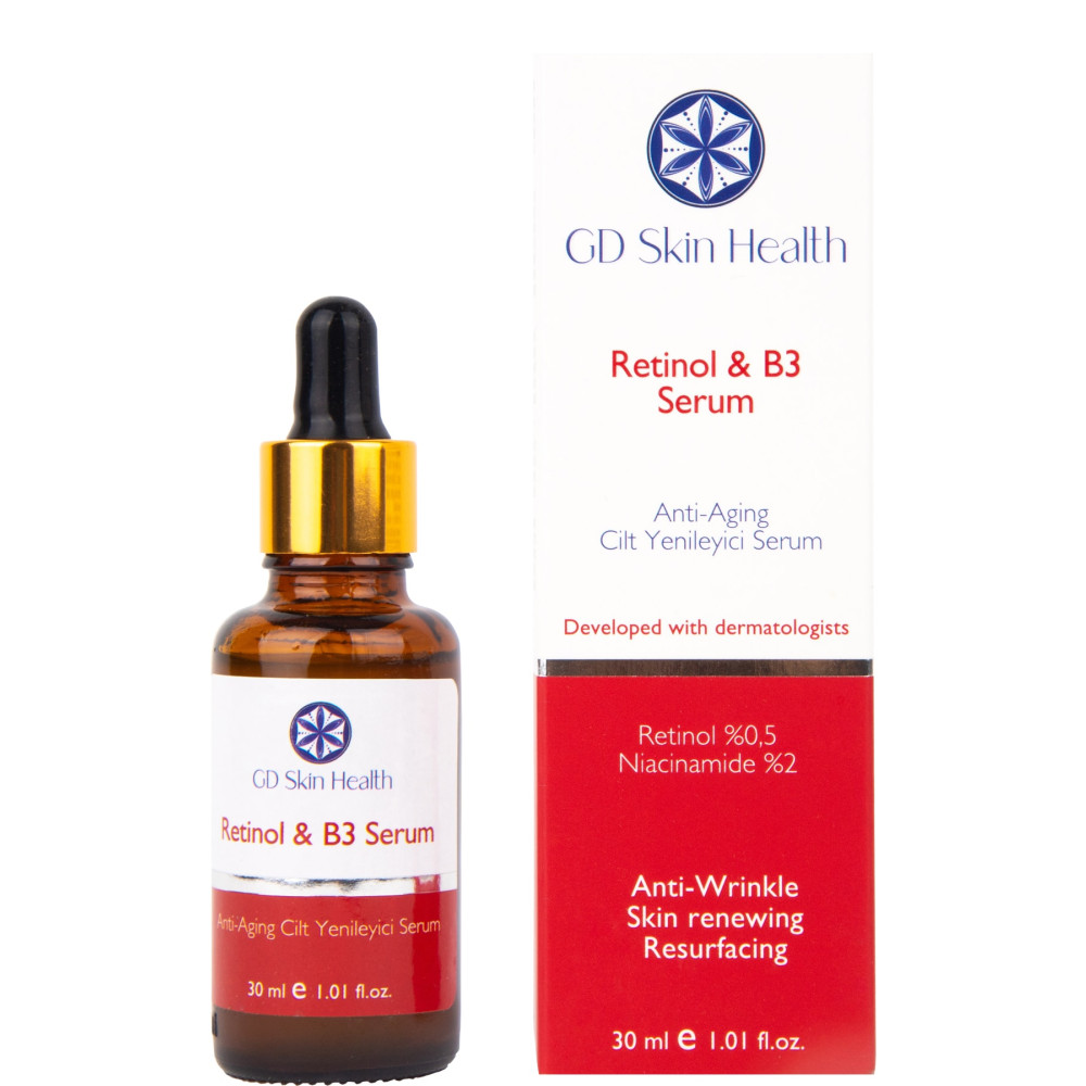 GD Skin Health Retinol & Vitamin B3 Yaşlanma Karşıtı Serum Anti-aging Cilt Yenileyici Serum Cilt ve Yüz Bakımı Fiyatı