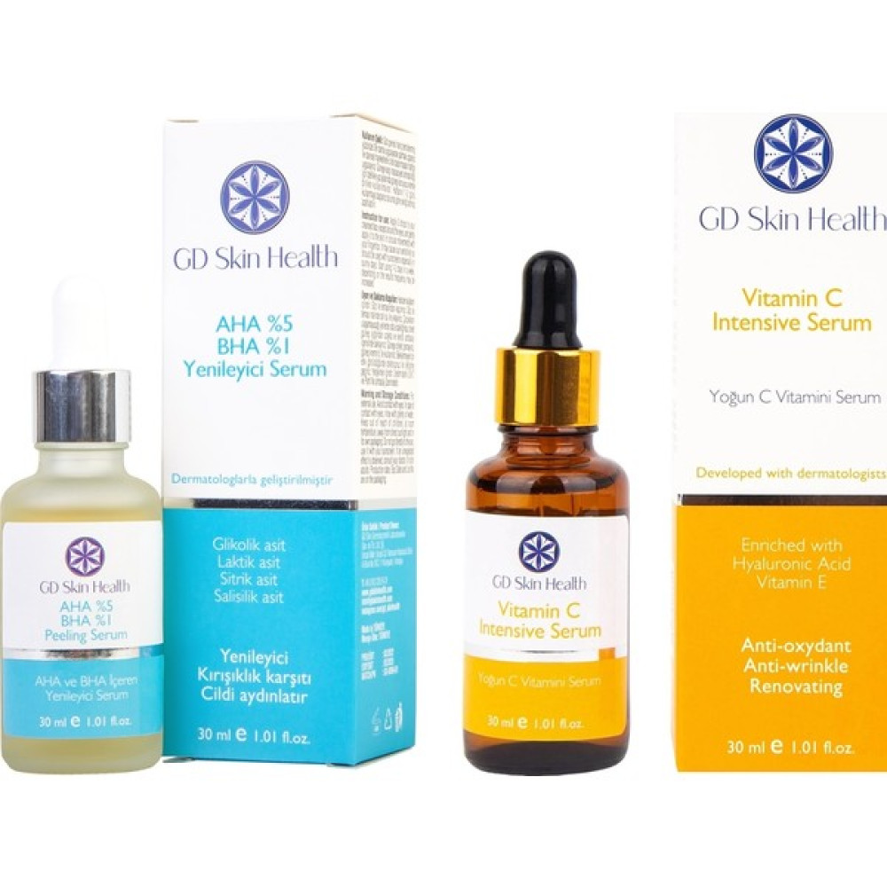 GD Skin Health Vitamin C Intensive Serum Aha %5,8 Peeling Serum Yenileyici Serum 30ML Anti-Aging / Yaşlanma Karşıtı Fiyatı