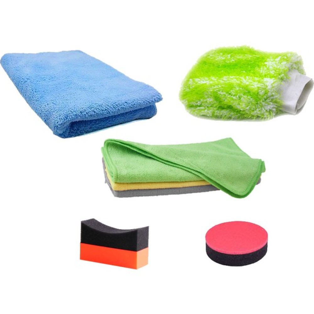 GD24 Oto Kurulama Cila Havlusu Mikrofiber Bez Yıkama Eldiveni Lastik Parlatma Süngeri Cila Süngeri Set Oto Bakım Bezleri Fiyatı