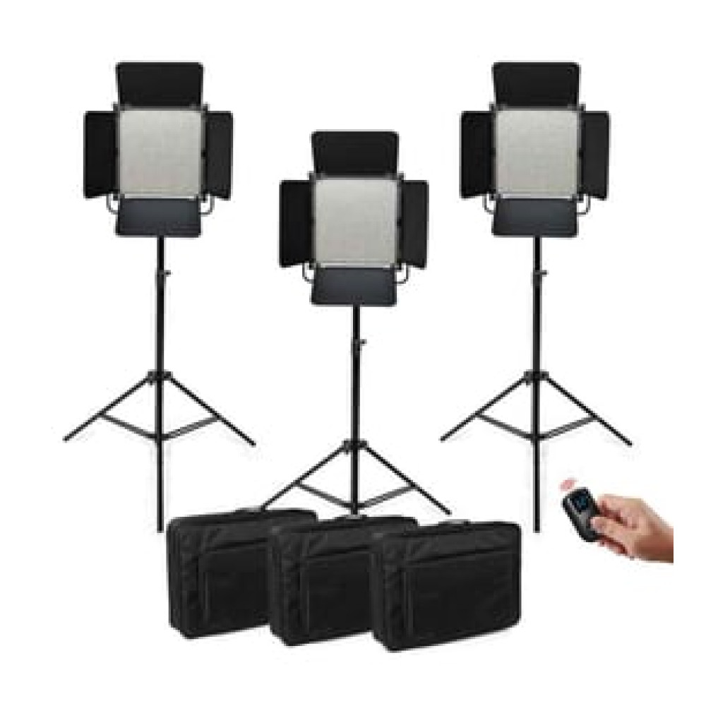 Gdx CF-Led 1024W 3'lü Sürekli Video Panel Led Işık Seti Flaşlar Fiyatı