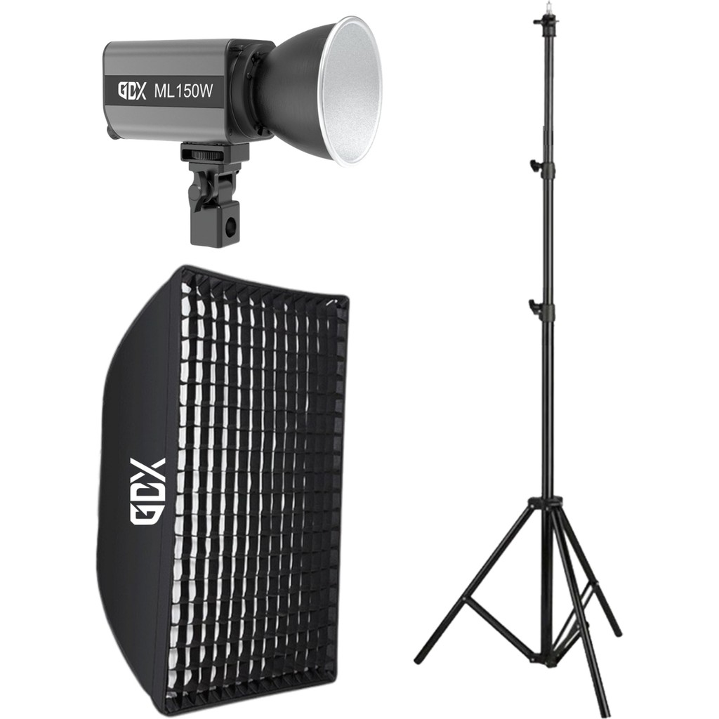 Gdx ML150W Bicolor LED Tekli Video Işığı Seti Çantalı Bowens Mount Profesyonel Sürekli Işık Diğer Fiyatı