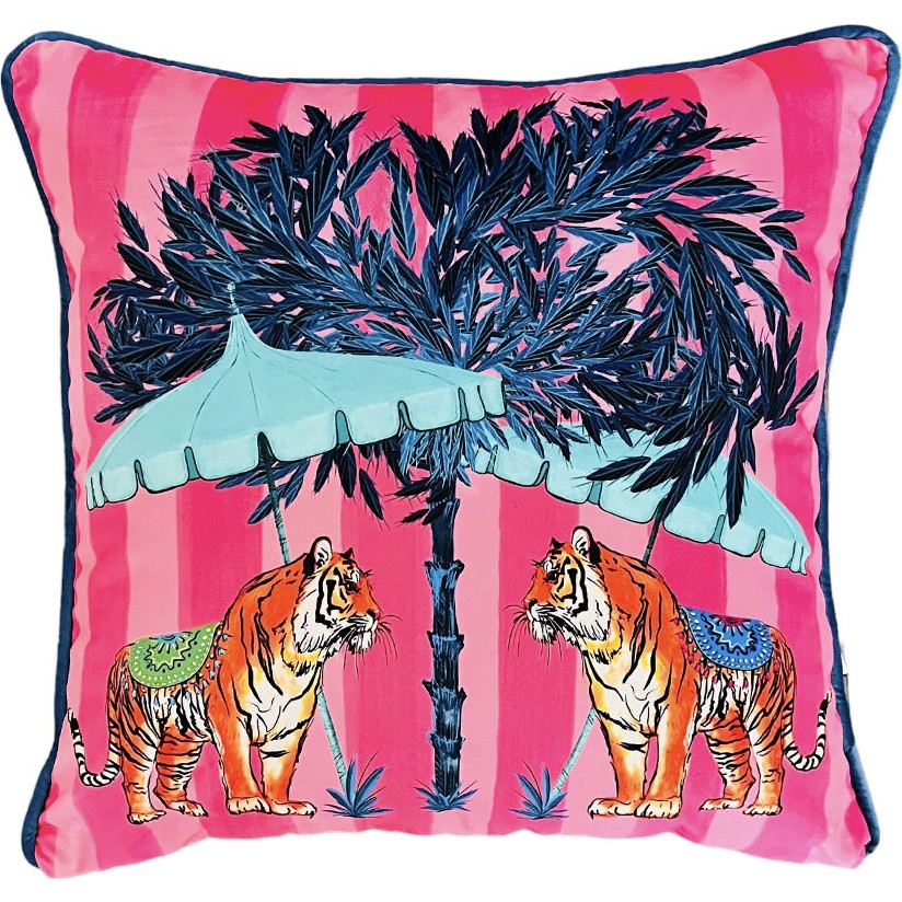 Ge Living Kadife Kırlent Kılıfı - 50 x 50 cm - Pembe Kırlent / Mobilya Yastığı Fiyatı