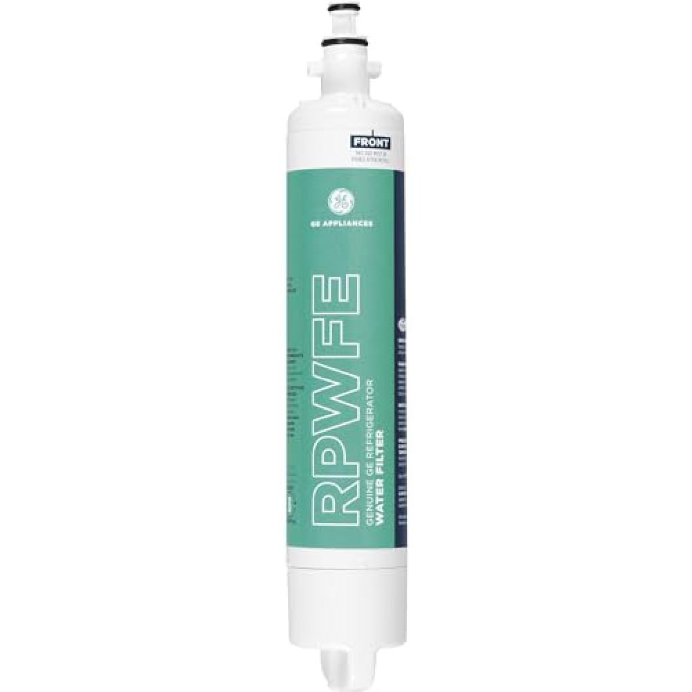 GE RPWFE Refrigerator Water Filter, Genuine Replacement Filter, Certified to Reduce Lead, Sulfur, and 50+ Other Impurities, Replace Every 6 Months for Best Results, Pack of 1