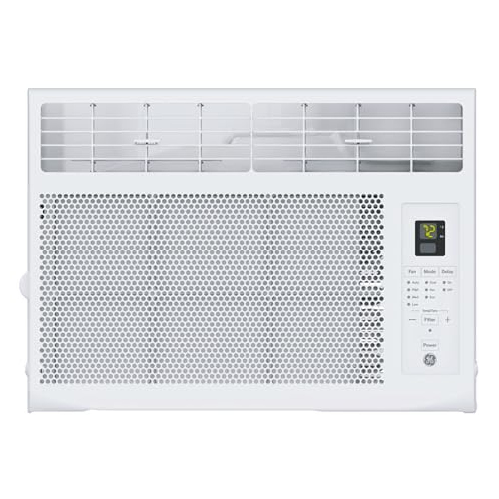 GE Window Air Conditioner Unit, 6,000 BTU for Small Rooms up to 250 sq ft. with Adjustable Fan and Cooling Settings, Perfect for Small Bedroom or Living Room, Easy Install Kit Included, White
