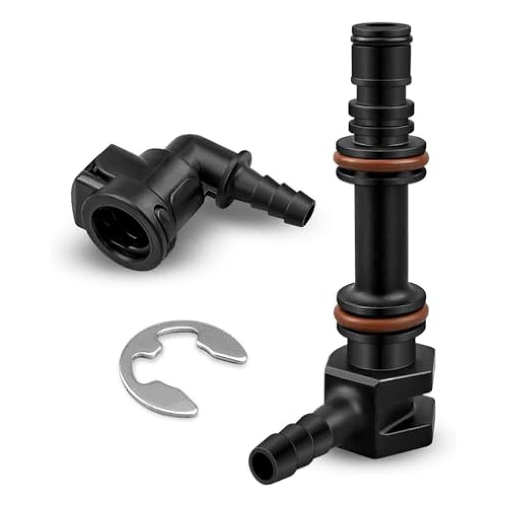 Gear Lube Hose Connector Fit for MerCruiser Alpha One Gen 2 and Bravo 1 2 3 Sterndrives Replace 861163 22-861150T02 22-861163, Gear Lube Fitting Kit