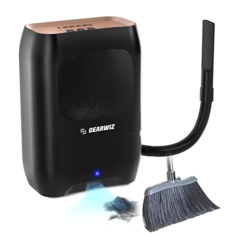 GEARWIZ 1500W Automatic Vacuum Dustpan – Hands-Free Vacuum Dustpan – Touchless Vacuum Dustpan – Electric Vacuum Dustpan with Nozzle Attachment – Multi-Mode Floor Vacuum Dustpan for Professional Use