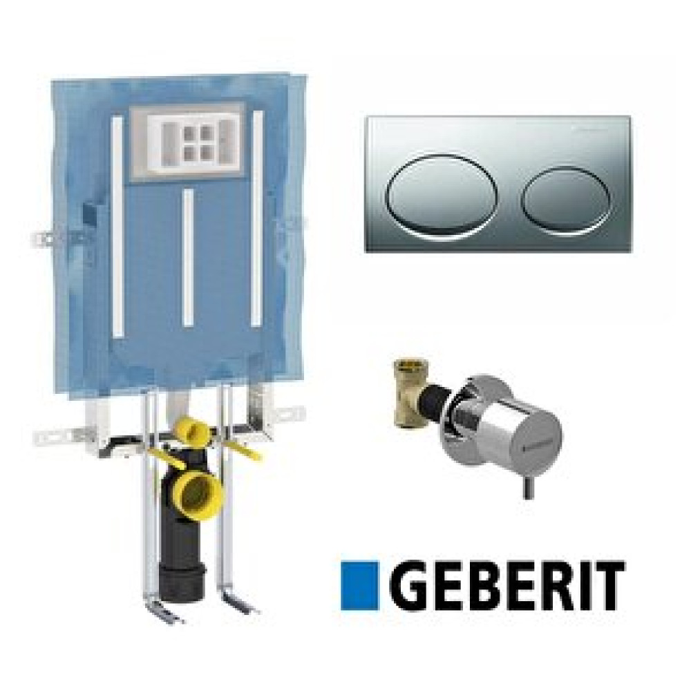 Geberit Alpha 8 Cm Gömme Rezervuar + P.krom Buton + Ara Kesme Valf 3 Parça Set Rezervuar Fiyatı