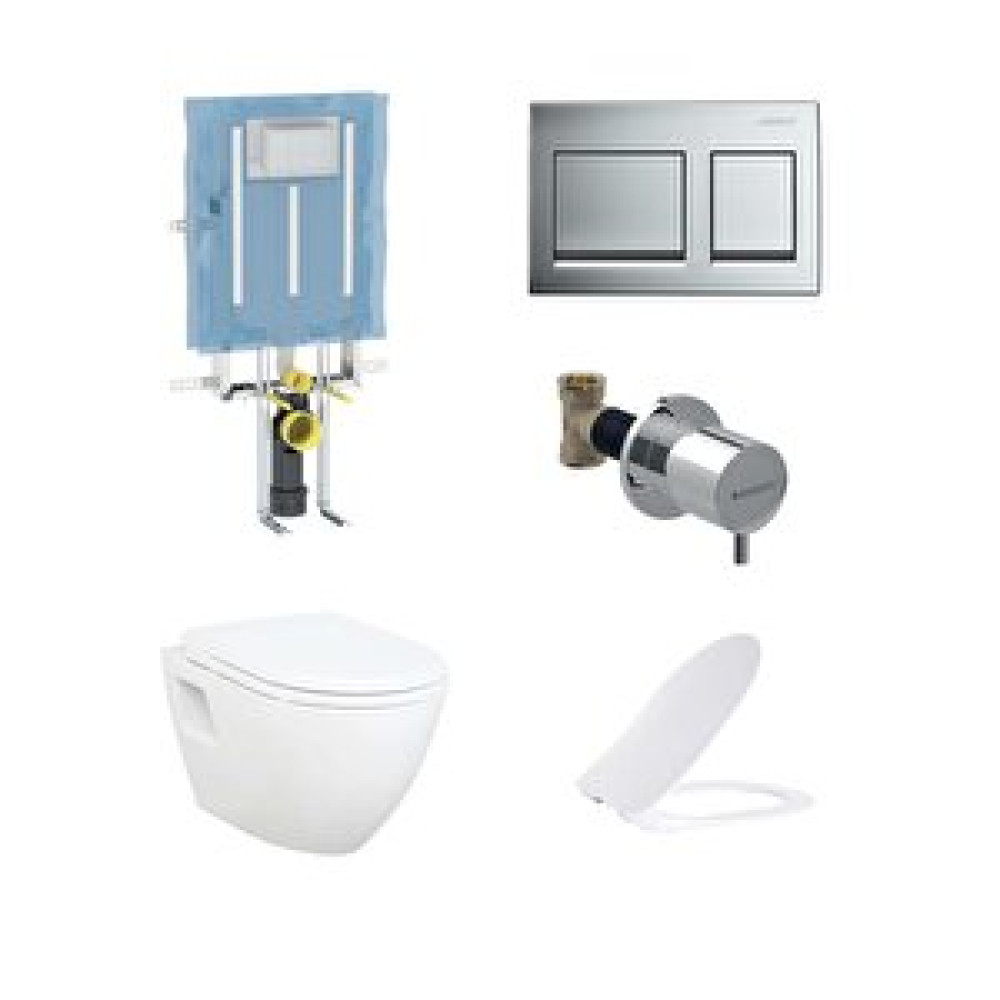 Geberit Alpha Gömme Rezervuar Ve Tp325 Asma Klozet Seti 400x250 cm Klozet Fiyatı