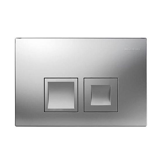 Geberit Delta50 115.135.46.1 Mat Krom Çift Basmalı Kumanda Kapağı