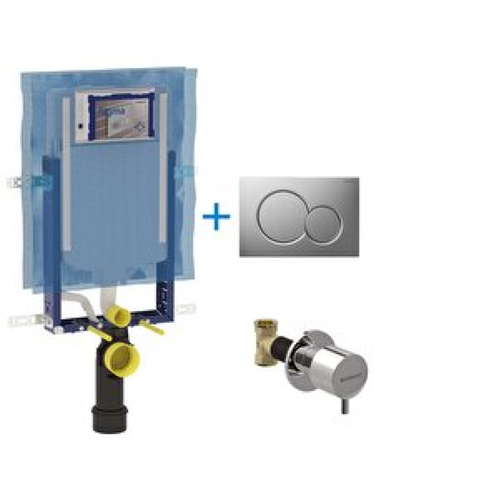 Geberit Sigma Kombifix Duvariçi Gömme Rezervuar Seti 8cm + Parlak Kapak Rezervuar Fiyatı