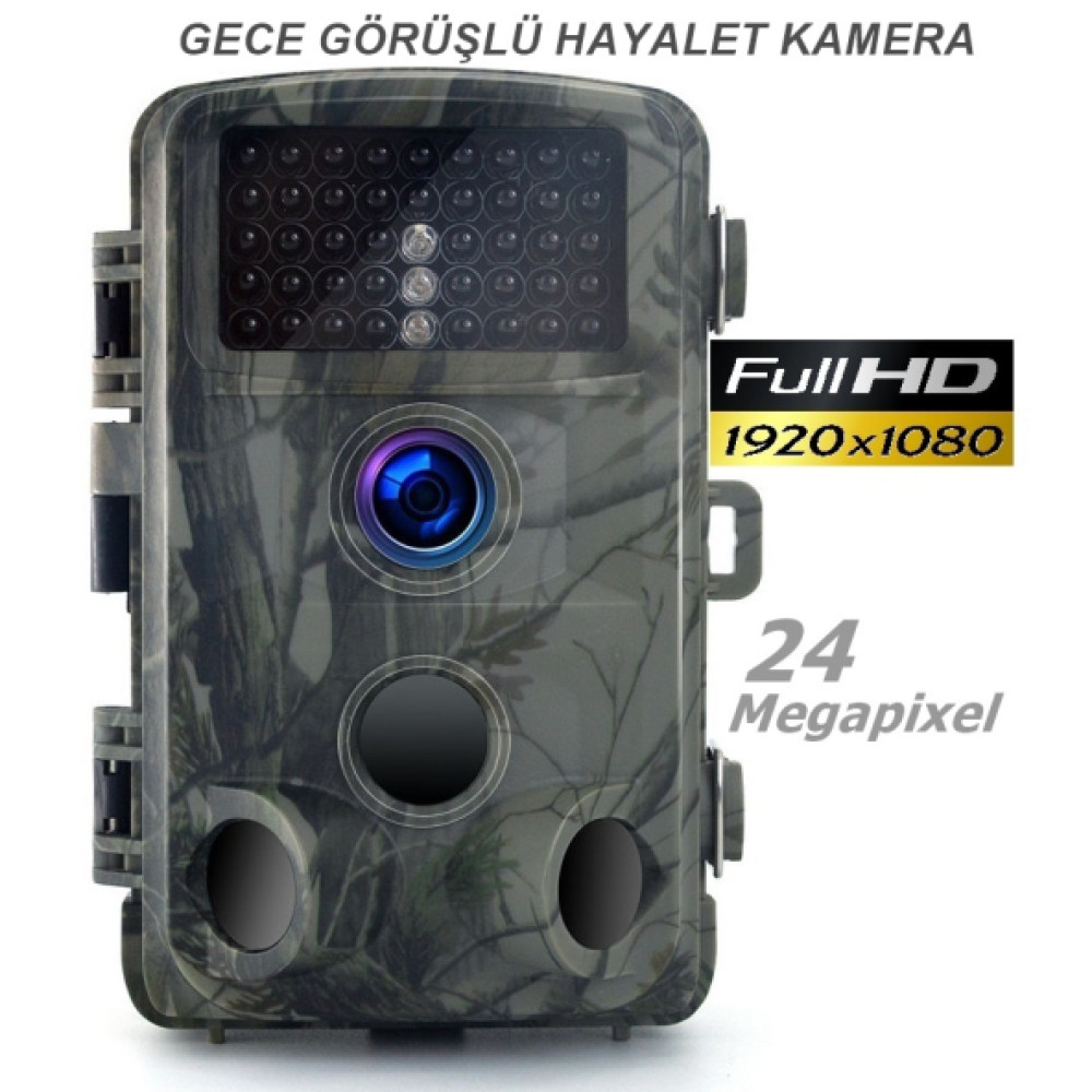 Gece Goruslu Fotokapan Kamera 45 Ir Led 24 Megapixel Uc Yonlu Sensor Avci Dogal Yasam Kamerasi Hh-632 Dijital Video Kameralar Fiyatı