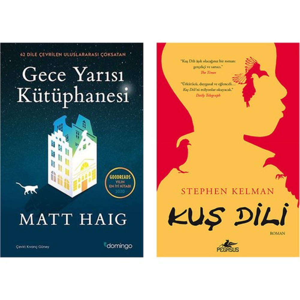 Gece Yarısı Kütüphanesi - Kuş Dili (2 Kitap Set) - Matt Haig Edebiyat Fiyatı
