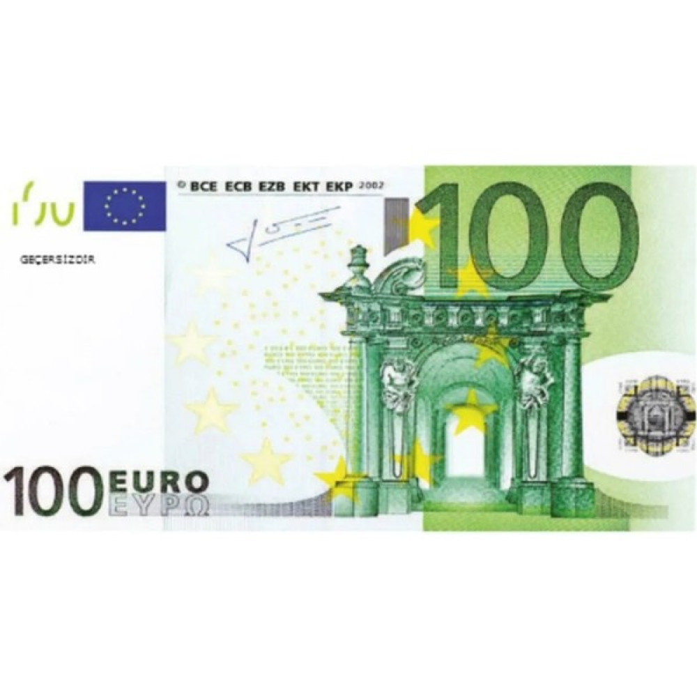 Geçersiz Düğün Sahte Şaka Oyun Parası 100 Adet 100 Euro - Yeşil Oyun Takımları Fiyatı